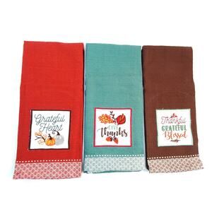 Thanksgiving Dish Towel Set of 3